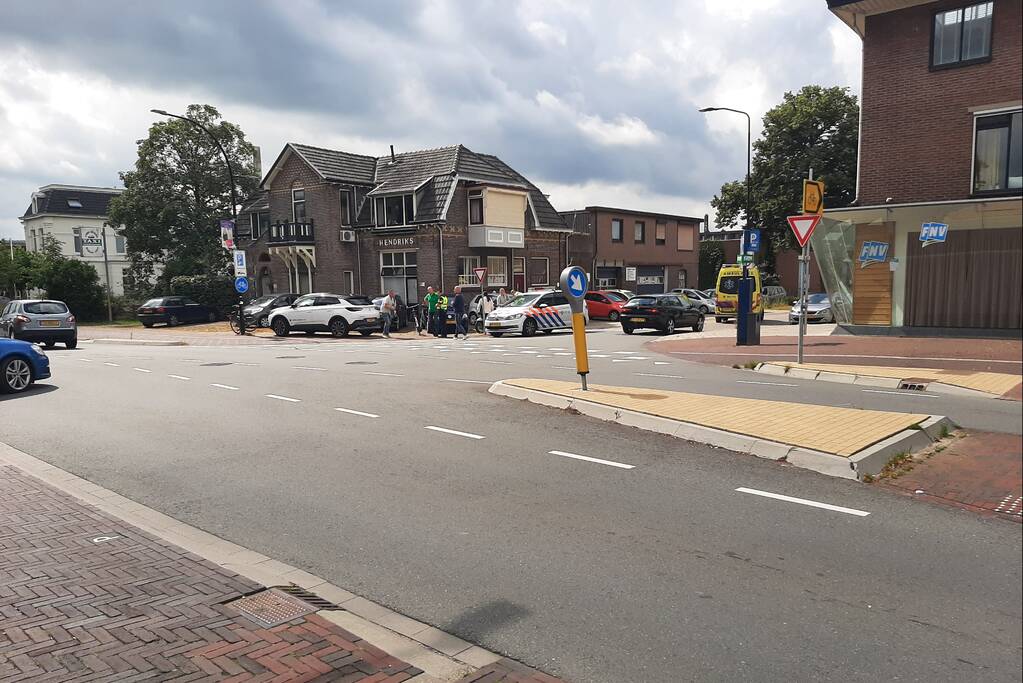 Een persoon gewond bij ongeval op kruising