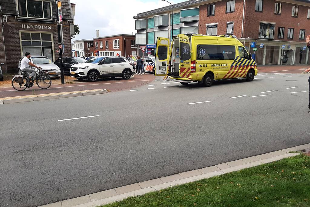 Een persoon gewond bij ongeval op kruising