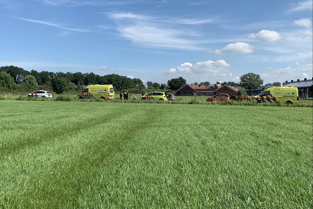 Traumahelikopter ingezet voor ernstig ongeval met fiets