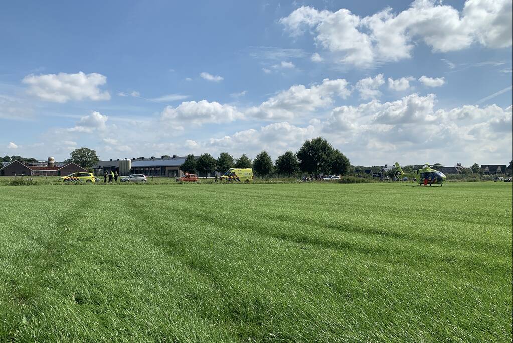 Traumahelikopter ingezet voor ernstig ongeval met fiets