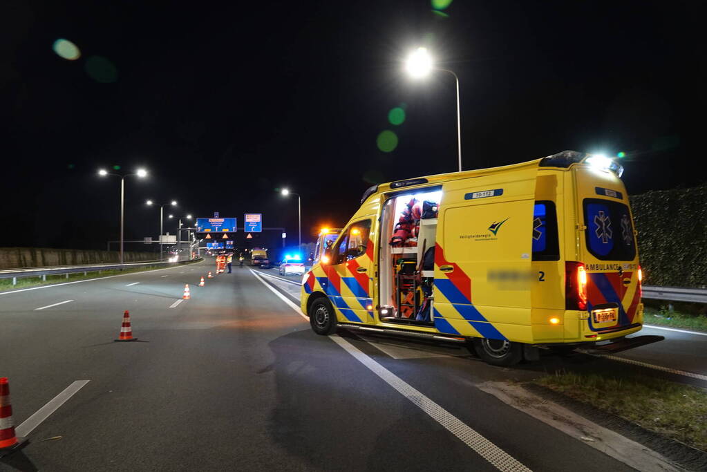 Motorrijder overleden bij ernstig ongeluk