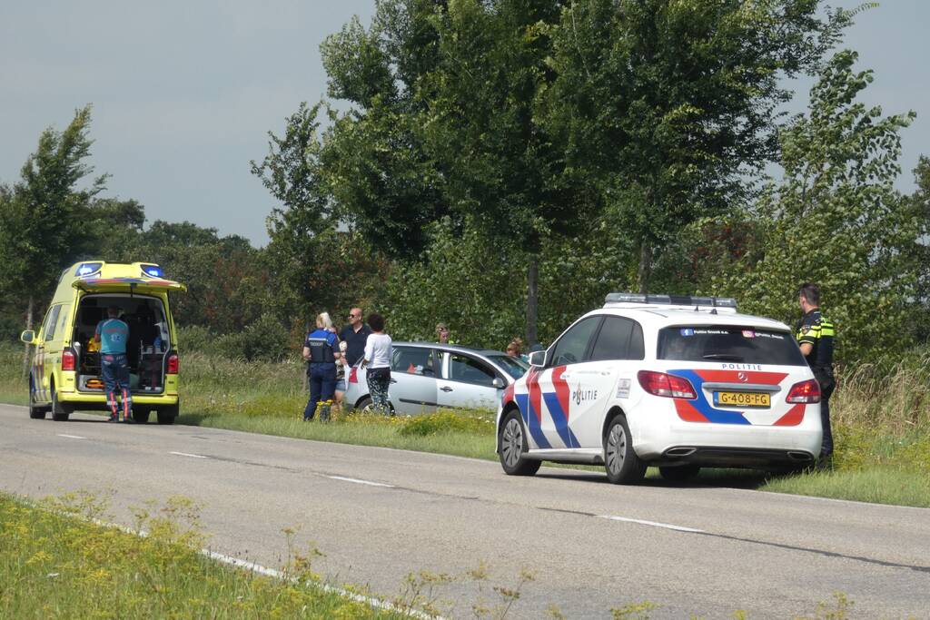 Automobilist raakt van de weg botst op boom