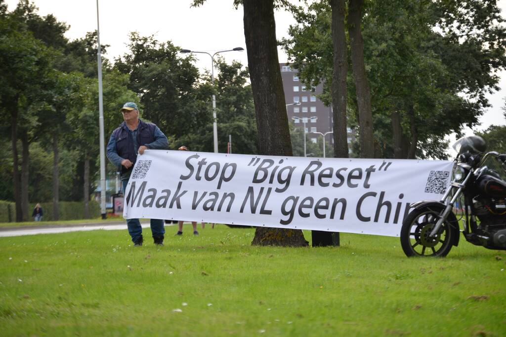 Protest tegen 'Big Reset'