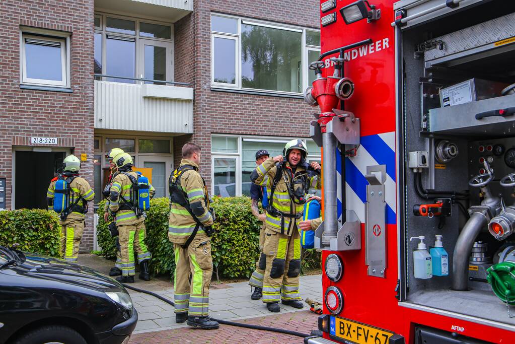 Huisdieren gered bij flinke brand in flatgebouw