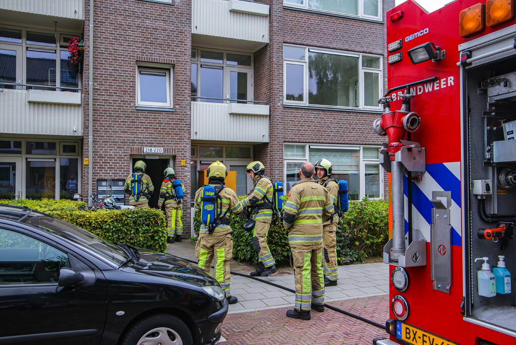 Huisdieren gered bij flinke brand in flatgebouw