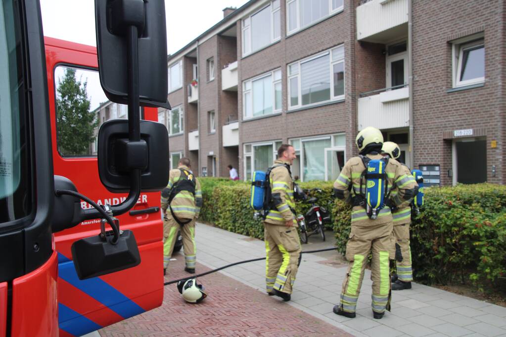 Huisdieren gered bij flinke brand in flatgebouw