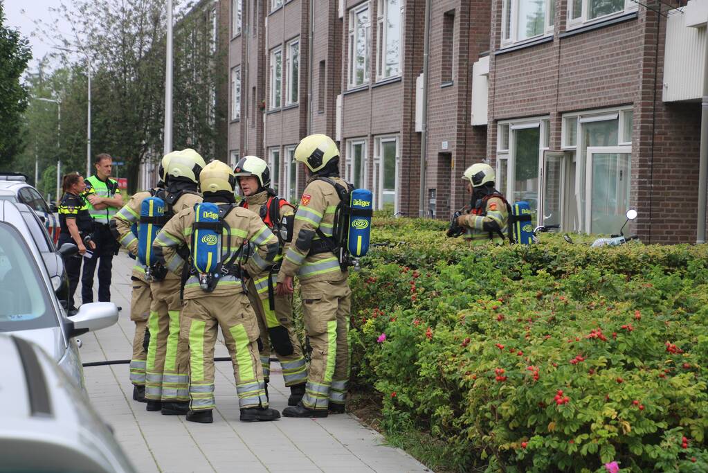 Huisdieren gered bij flinke brand in flatgebouw