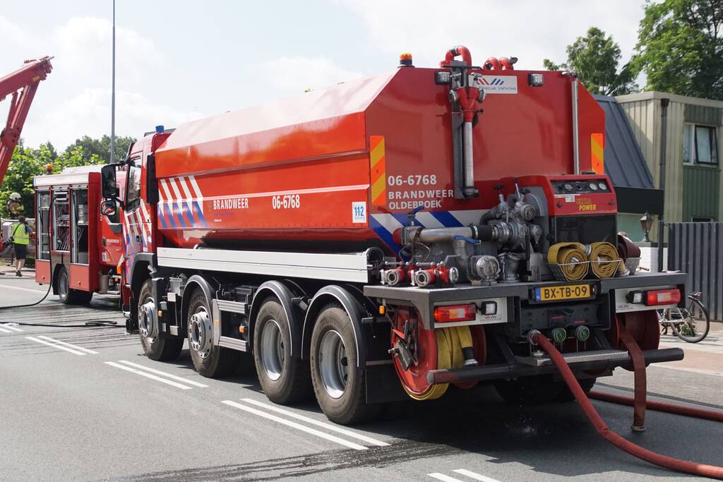 Brand bij installatiebedrijf