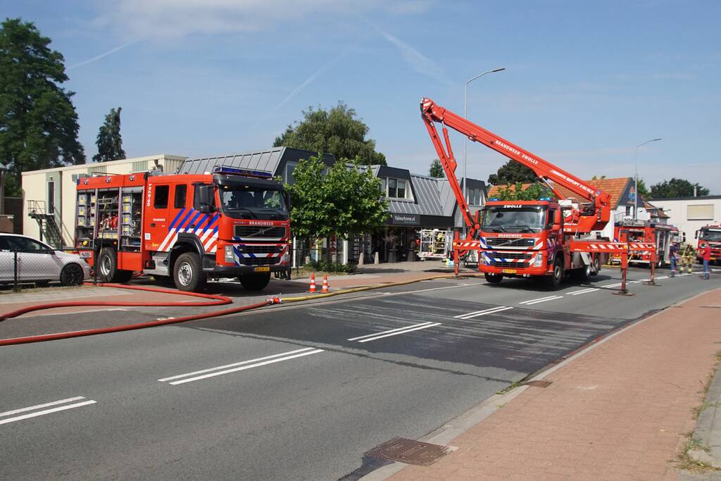 Brand bij installatiebedrijf
