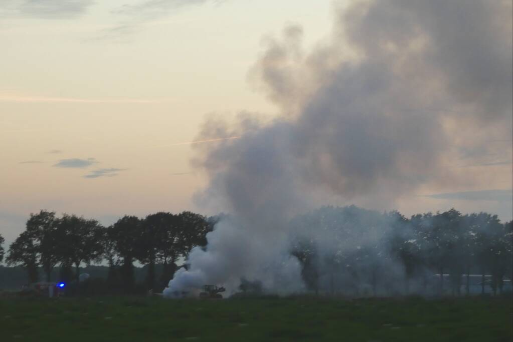 Verreiker verwoest door brand