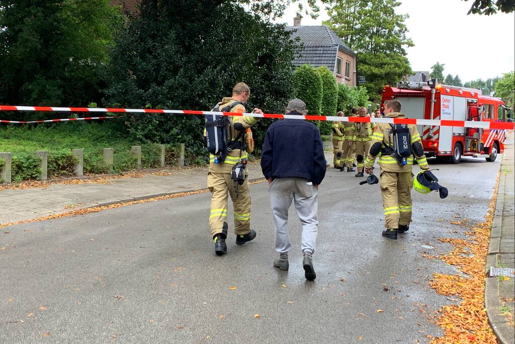 Weg afgesloten na gaslekkage