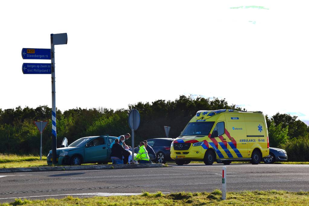 Automobilist botst tegen verkeerspaal