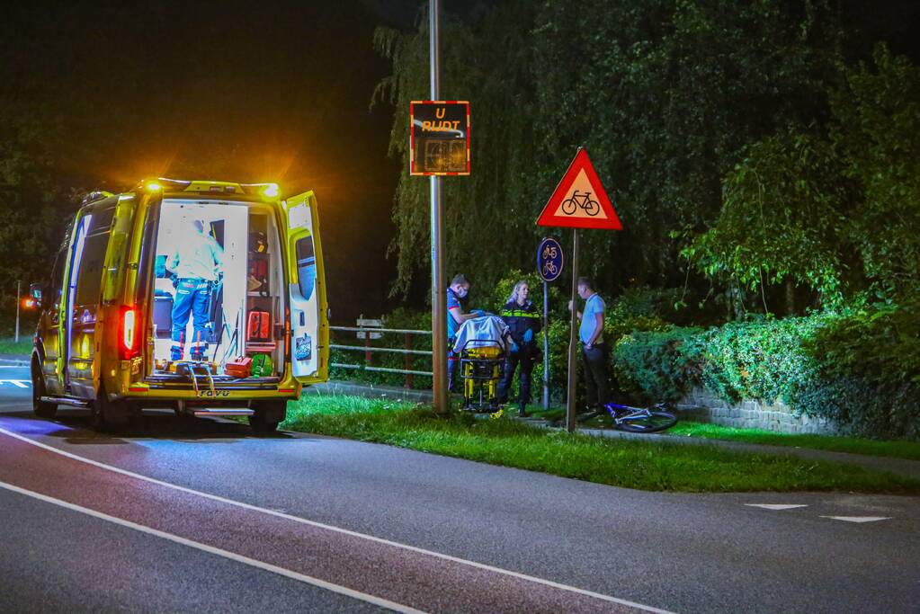 Mountainbiker gewond door ongeval