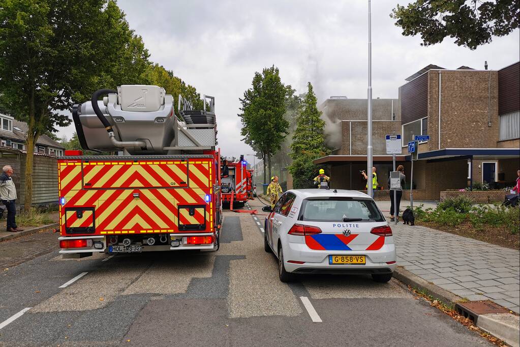 Flinke rookontwikkeling bij woningbrand