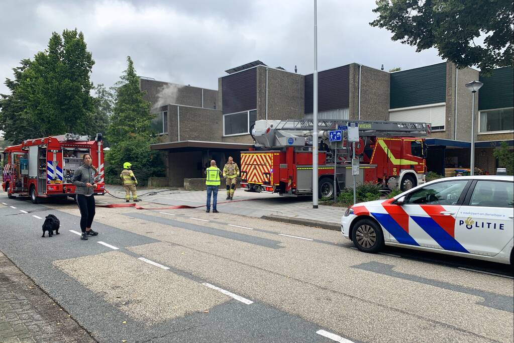 Flinke rookontwikkeling bij woningbrand