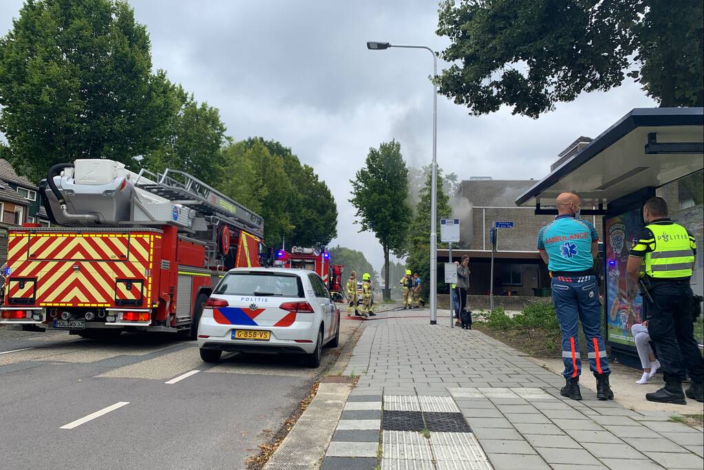 Flinke rookontwikkeling bij woningbrand