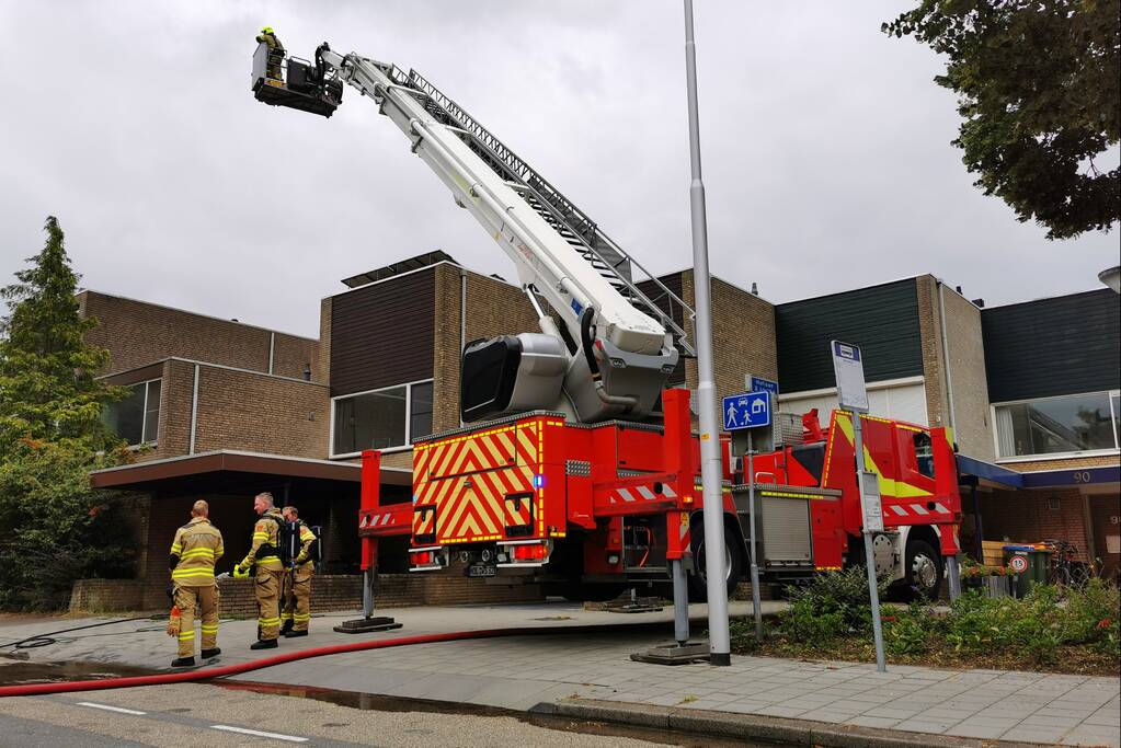 Flinke rookontwikkeling bij woningbrand