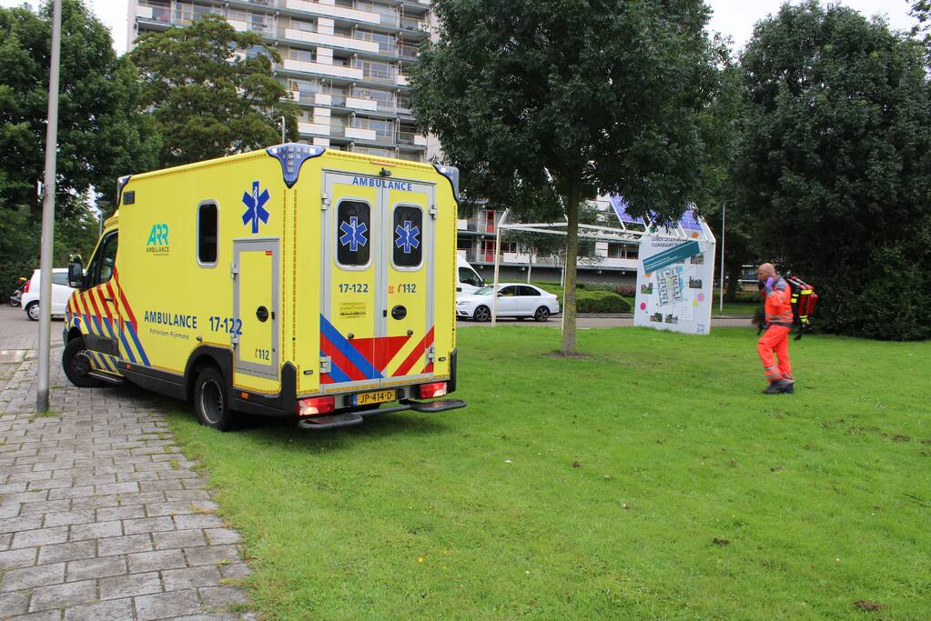 Traumahelikopter landt voor incident