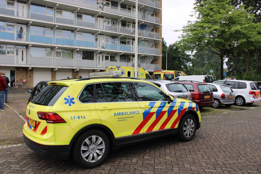 Traumahelikopter landt voor incident