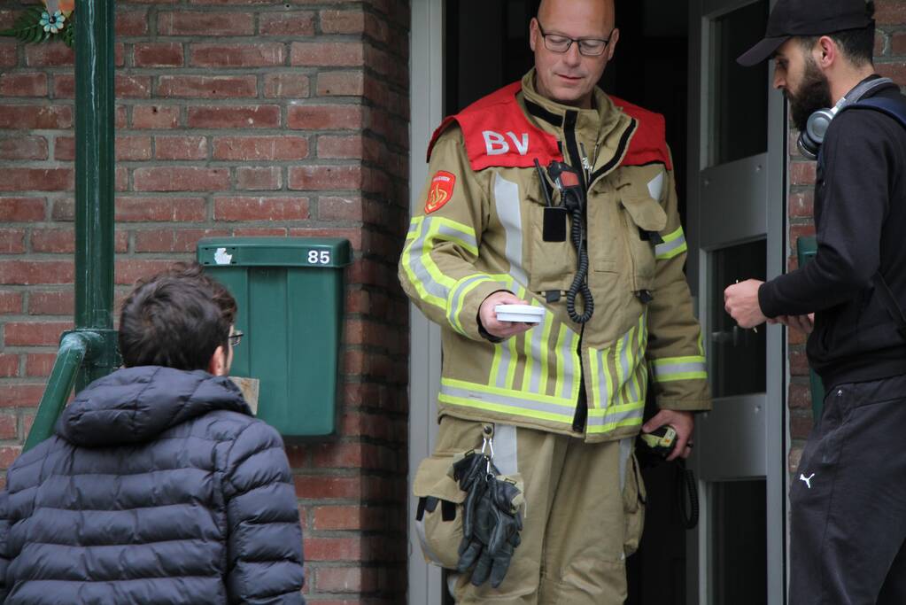Lege batterij van rookmelder zorgt voor bezoek van de brandweer