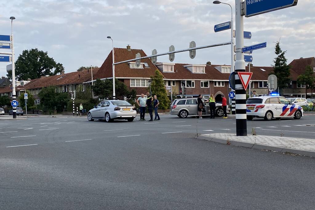Schade aan personenauto's door botsing