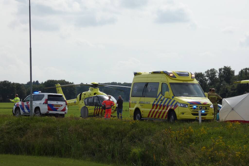 Traumahelikopter ingezet bij ernstig ongeval