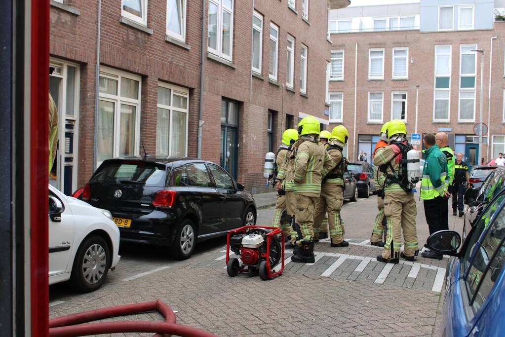 Bewoners gecontroleerd bij woningbrand