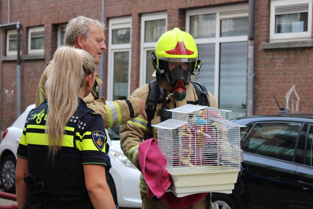 Bewoners gecontroleerd bij woningbrand