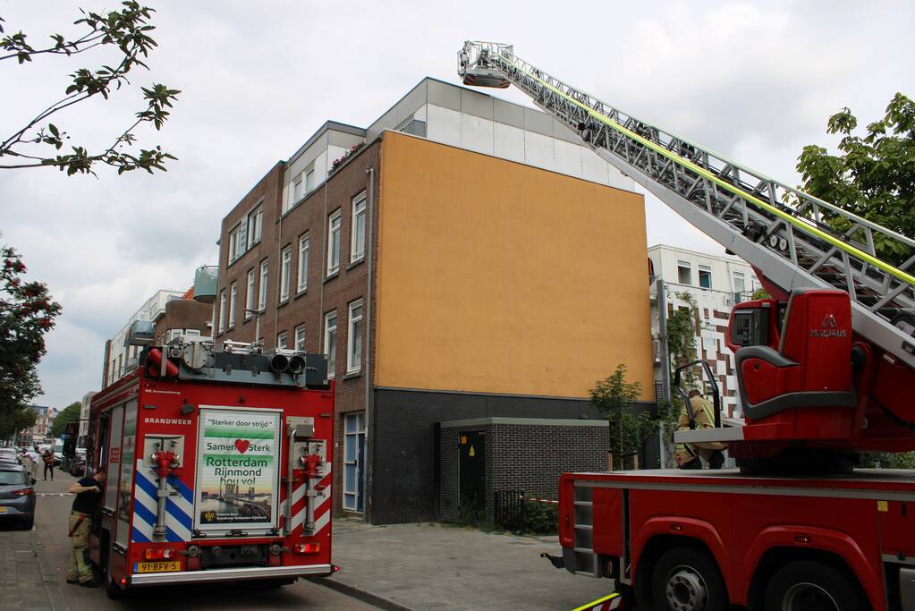 Bewoners gecontroleerd bij woningbrand