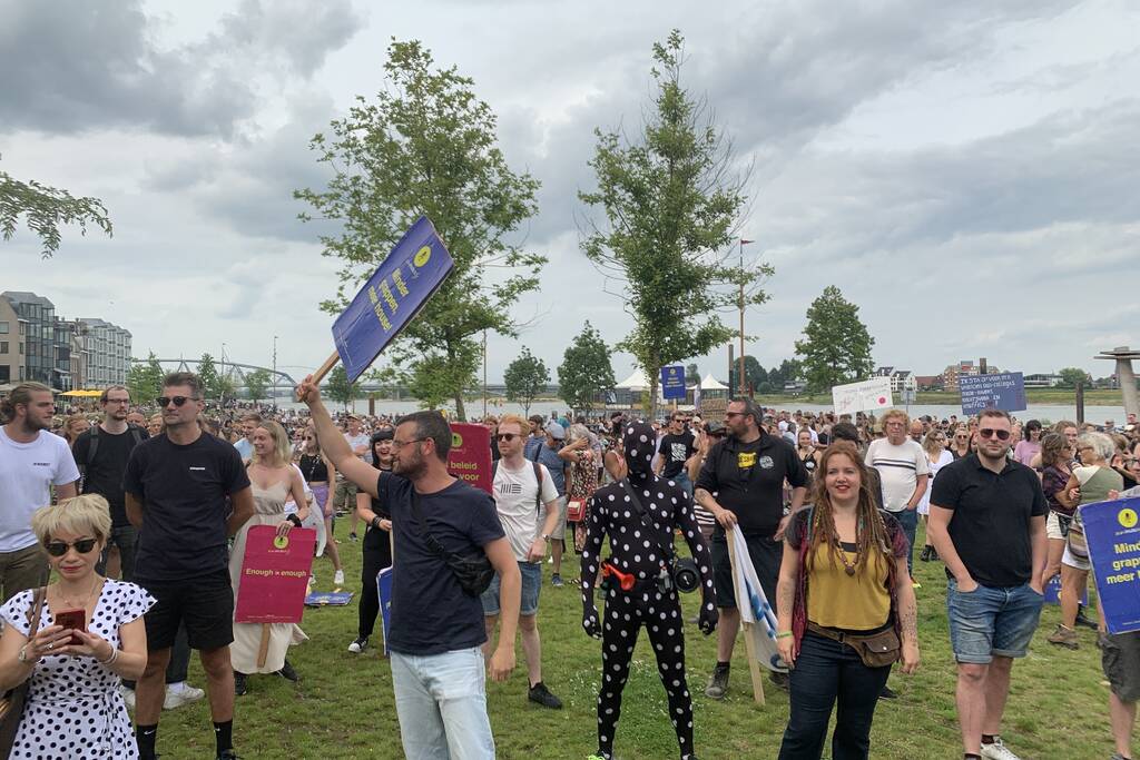Demonstratie tegen evenementensector