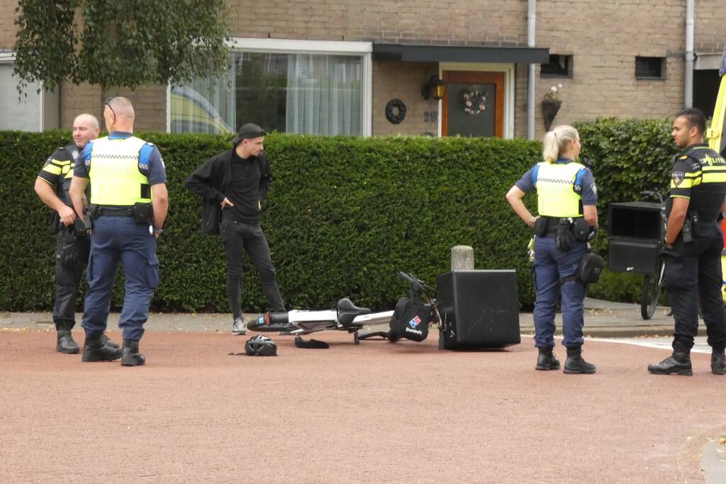 Maaltijdbezorger gewond door ongeval