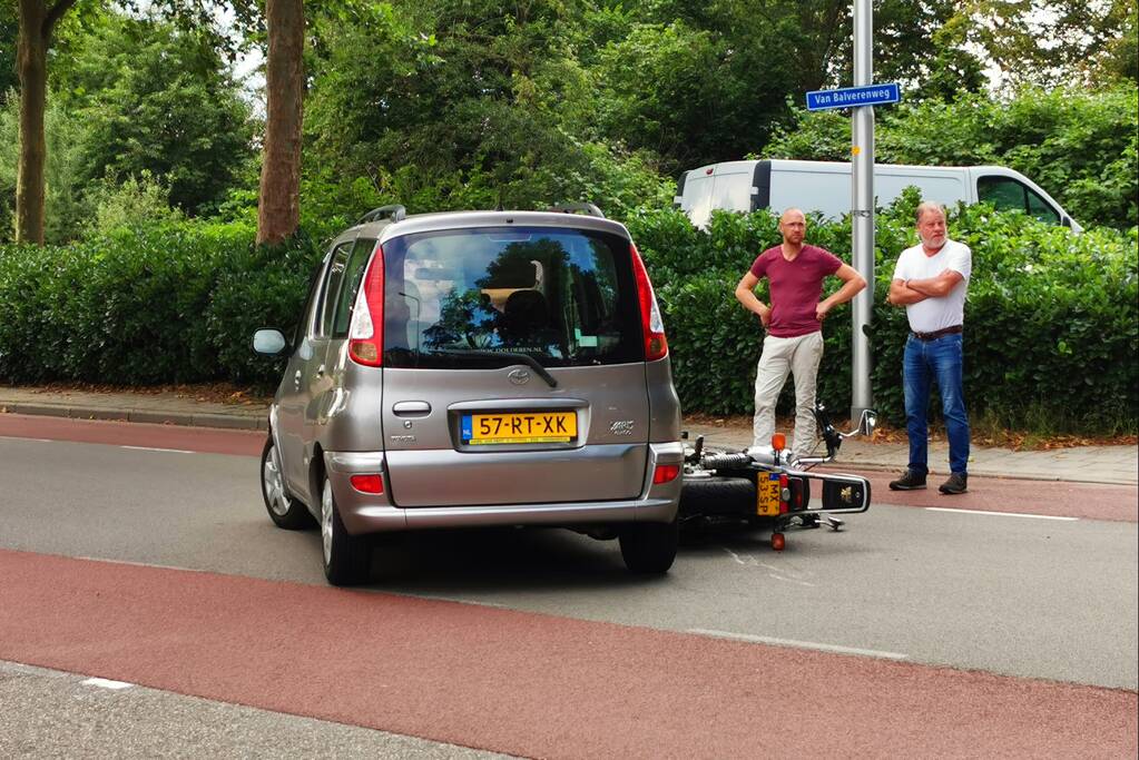 Motorrijder gewond na ongeval met personenauto