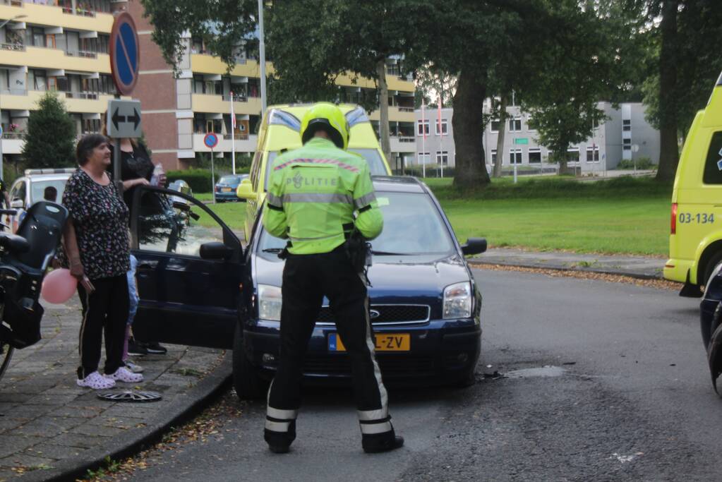 Ongeval tussen twee personenauto's