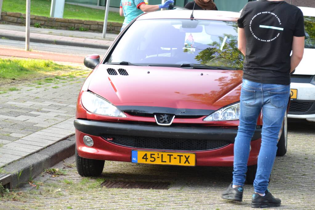 Schade aan personenauto's door ongeval