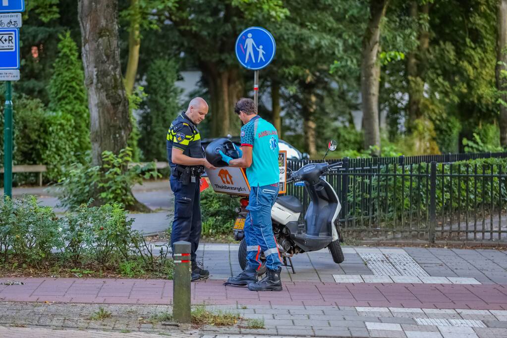 Maaltijdbezorger gewond door ongeval