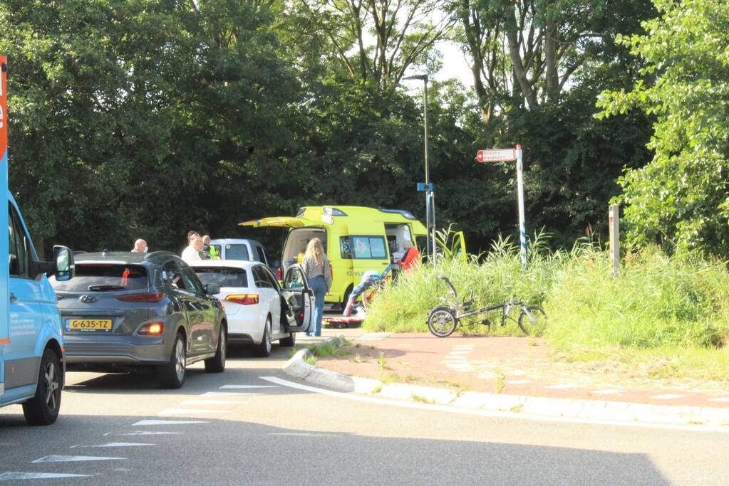Traumahelikopter voor incident op de fiets