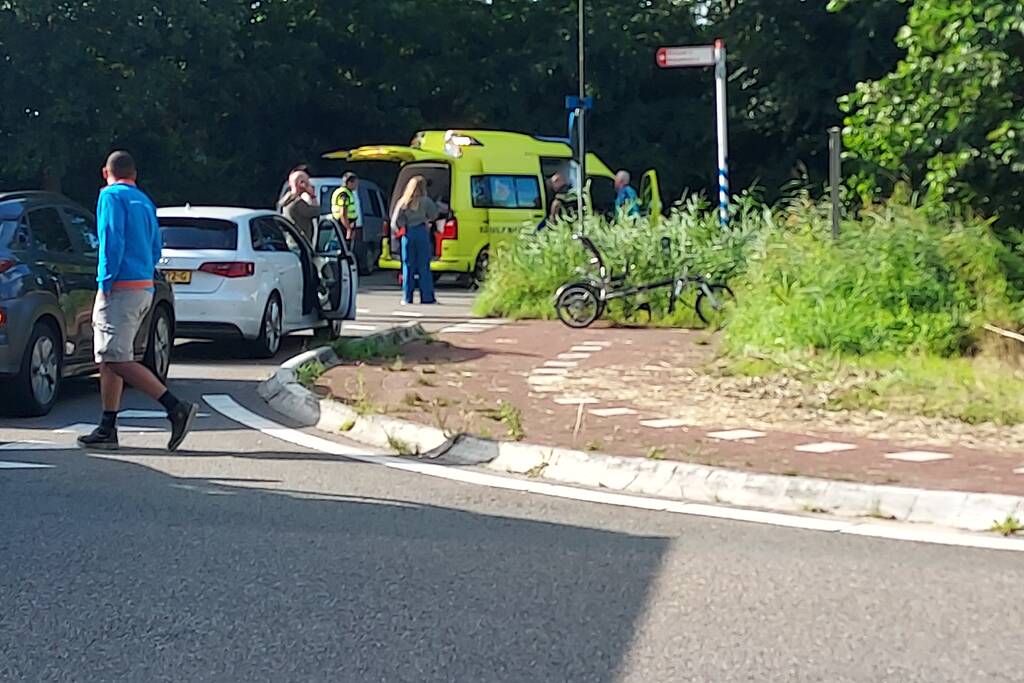 Traumahelikopter voor incident op de fiets