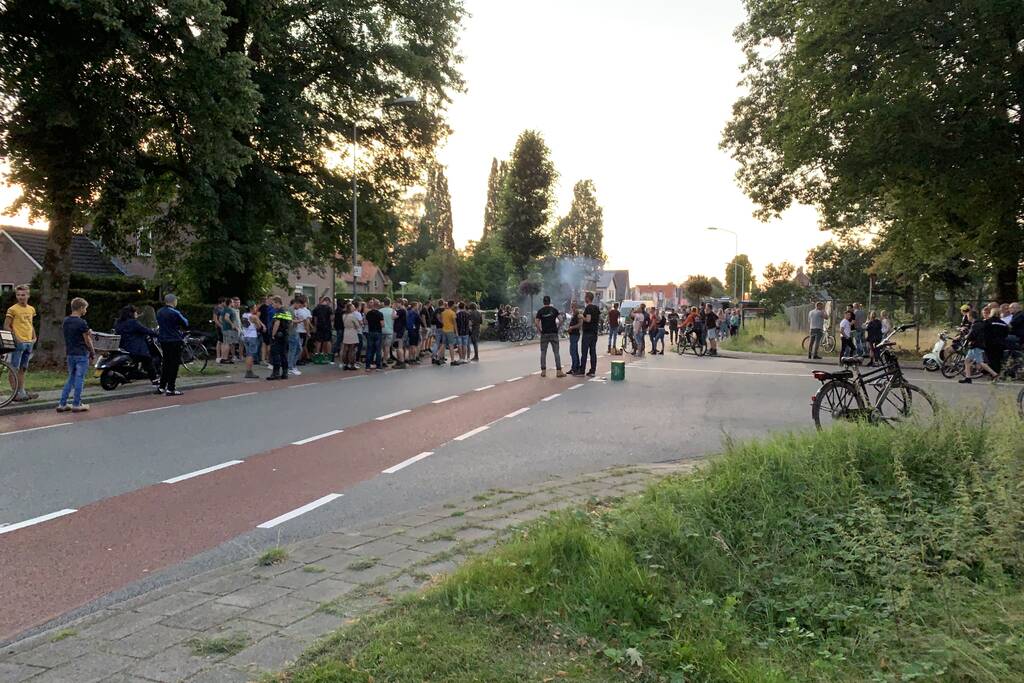 Demonstratie tegen vluchtelingen uit Afghanistan