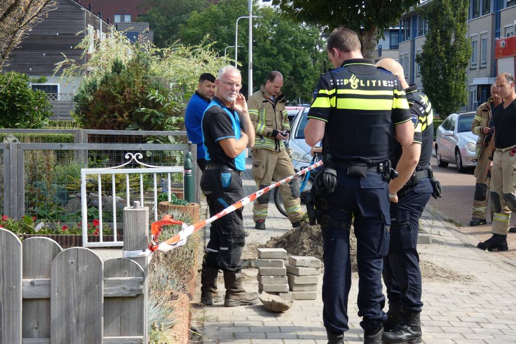 Gaslekkage ontstaan door graafwerkzaamheden