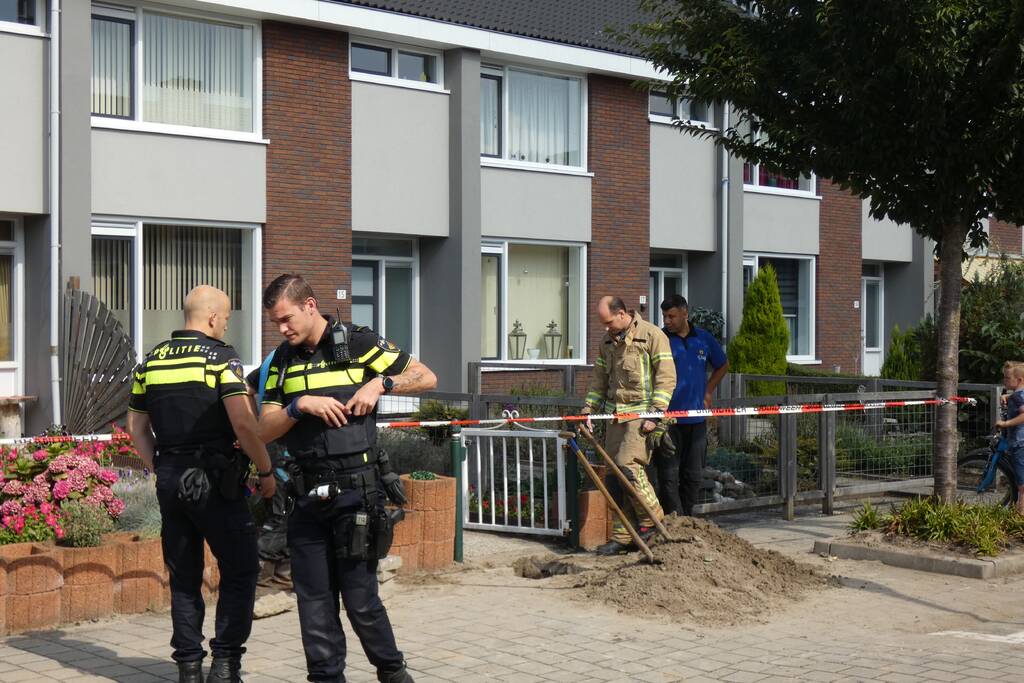 Gaslekkage ontstaan door graafwerkzaamheden