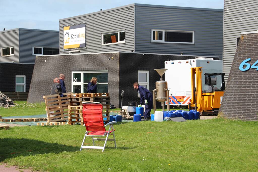 Drugslab in bedrijfspand Industrieterrein Noordersluis