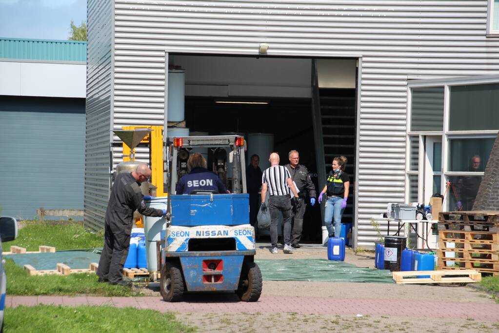 Drugslab in bedrijfspand Industrieterrein Noordersluis