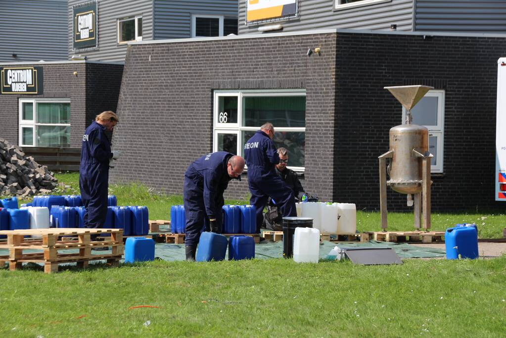 Drugslab in bedrijfspand Industrieterrein Noordersluis