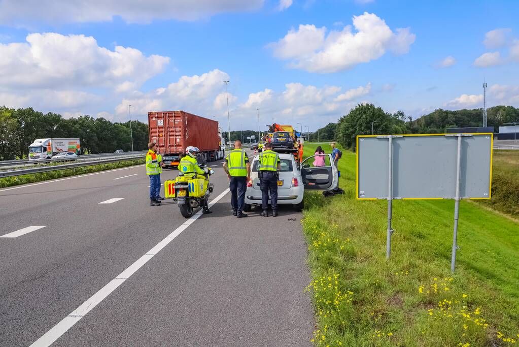 Kop-staart botsing knooppunt Hoevelaken