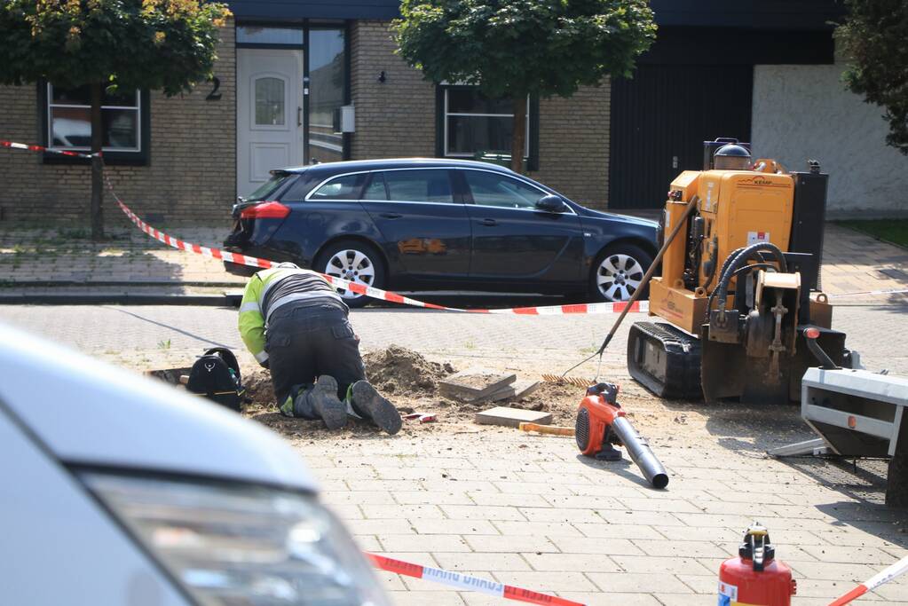 Stronkenfrees gaat door gasleiding heen