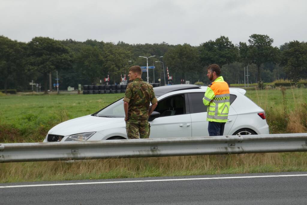 Militair betrokken bij ongeval op Rijksweg