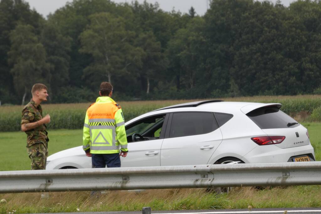 Militair betrokken bij ongeval op Rijksweg