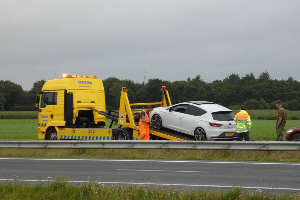 Militair betrokken bij ongeval op Rijksweg