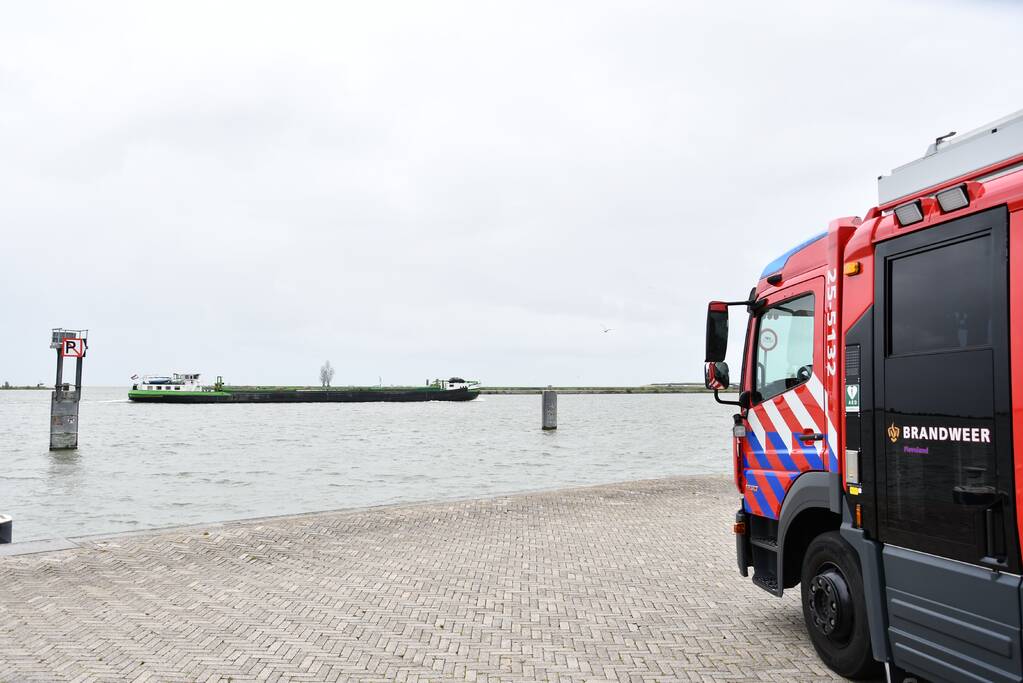 Brand op motorschip