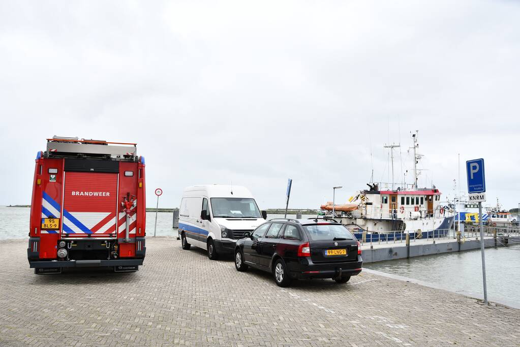 Brand op motorschip